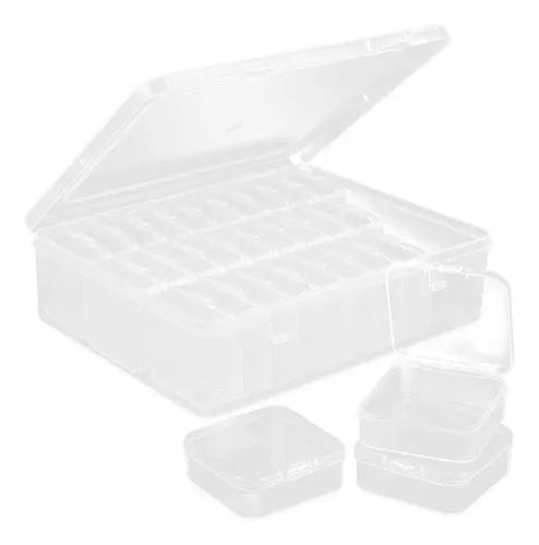 Jsjx Caja De Almacenamiento Transparente, Estuche For
