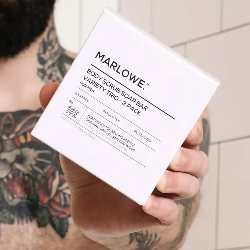 Jabón Exfoliante Corporal Marlowe. Variety Trio No. 102 Para