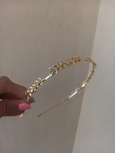 Vincha De Metal Hojas Hiper Chicas Estilo Griego