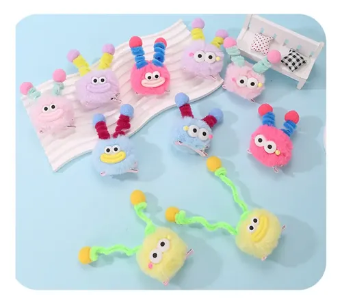 Broches Pequeñas Con Pinza De Pelo De Felpa (y-b)