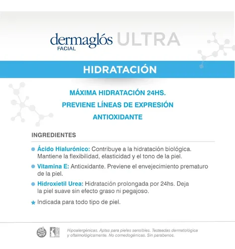 Dermaglós Facial Ultra Hidratación Crema Gel Día Y Noche
