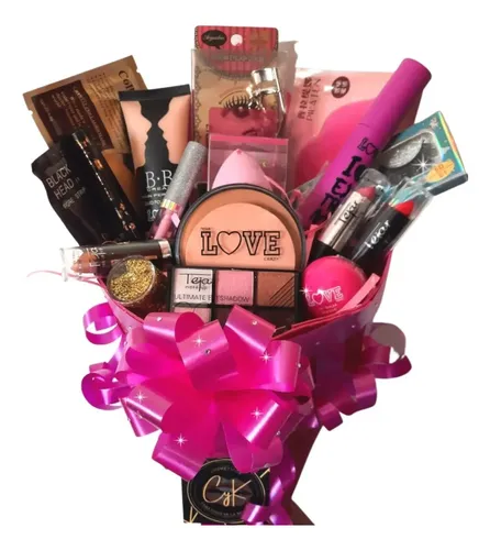 Set Maquillaje Ramo Regalo Quinceañera Aniversario 15 Años