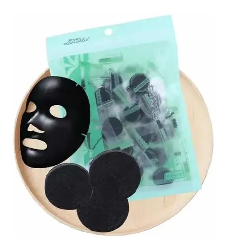 Mascarilla Comprimida Facial Pastilla Cápsula X10 Carbon