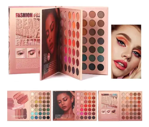 Paleta De 72 Sombras Colores Pigmentación Glitter Ojos Book