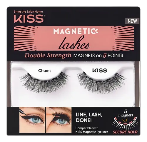 Pestañas Postizas Mágneticas Charm Kiss Color Negro