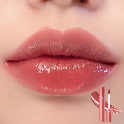 Labial Líquido Rom&nd Juicy Lasting Tint en Tono Pink Pumpkin