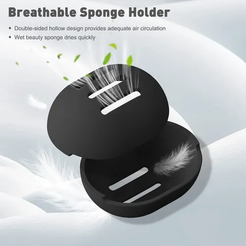 Bezox Esponja De Maquillaje Con Estuche Silicona Sin Látex