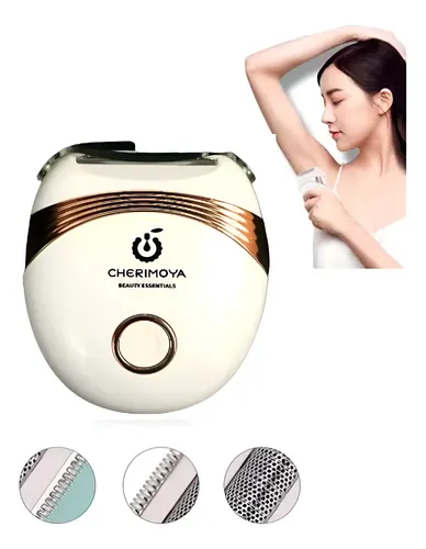 Depiladora Eléctrica Facial y Corporal Cherimoya Inalámbrica Blanca