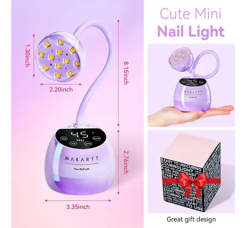 Lámpara Uv/led Makartt Para Uñas Glazed Purple