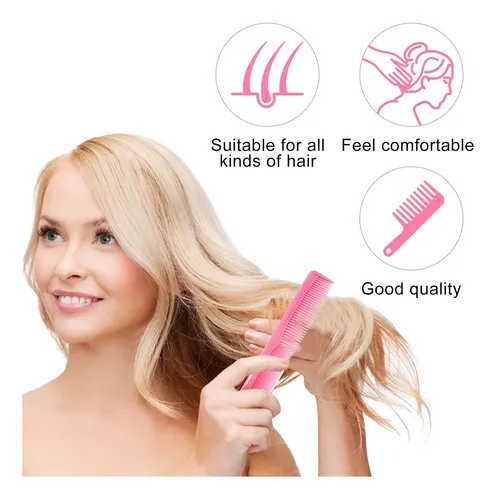 Juego De Cepillos Para El Cabello Junwapy, 21,6 Cm, Purpurin