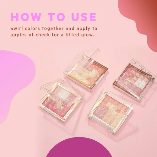 Rubor E Iluminador En Mosaico Flower Beauty Peach Glow