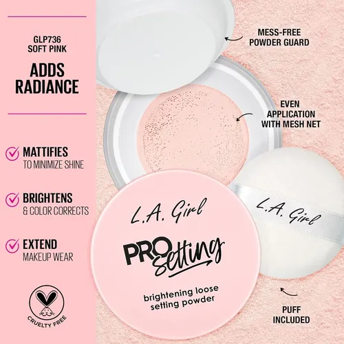 L.a. Girl Polvo Suelto Iluminador Soft Pink 68 G