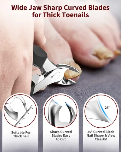 Wonsim Cortauñas De Uñas De Los Pies Para Uñas Gruesas, …