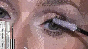 Máscara Eelhoe Con Purpurina Plateada Para Un Look De Fiesta