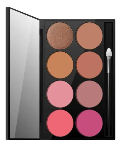 Paleta De Rubores 8 Tonos Con Espejo Xulu Z486