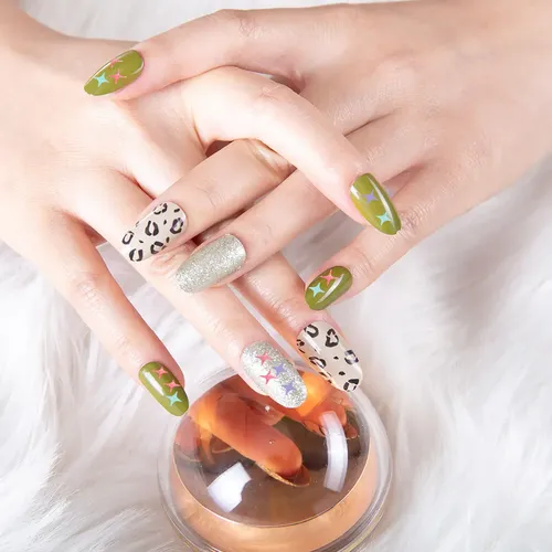 2 Juegos De Uñas For Manicura, Purpurina Facial, Lentejuela
