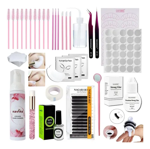 Kit Nagaraku Para Extensiones De Pestaña X Pelo Pegamento