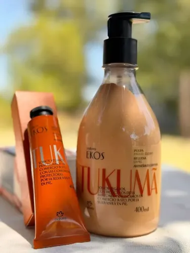 Kit Ekos Natura Tukumá Pulpa Hidrata 400ml Y Crema Manos 75g