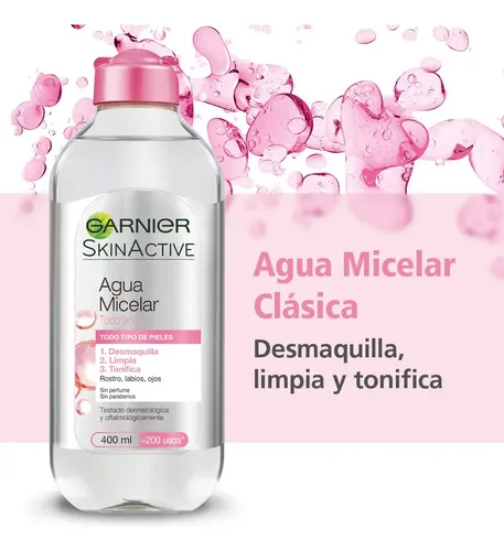 Garnier Skin Active Agua Micelar Todo En 1 400ml