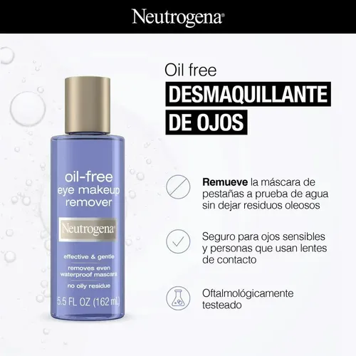 Neutrogena Makeup Remover Oil Free Desmaquillante Ojos 162ml