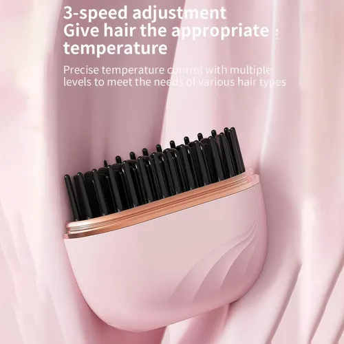 Mini Hair Straightener, Cordless Rechargeable 2-in-1 Hair