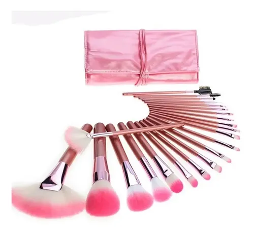 Set 22 Pinceles Brochas Maquillaje Profesional.