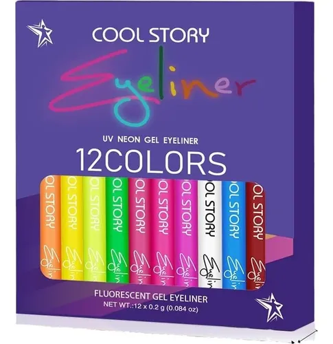Delineador Neón Uv 12 Colores Bestland