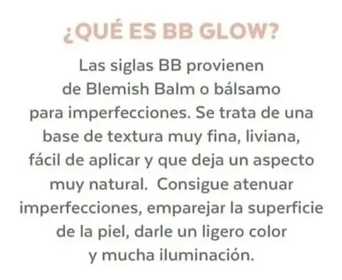 Base De Maquillaje Glow Bb Cream Ilumina Antiage Laca