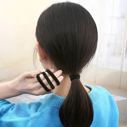 100 Unidades De Cintas Elásticas Para El Cabello De Color Li