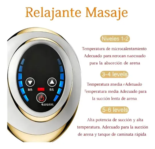Zmasajeador Eléctrico Rrr Gua Sha Con Ventosas Y Aceites B