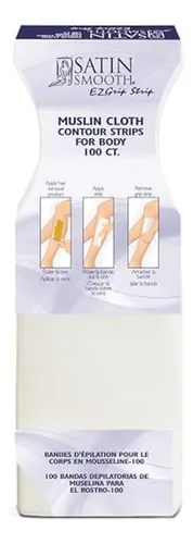 Tiras De Cera De Muselina Ez Grip Satinadas Para Uso Profesi