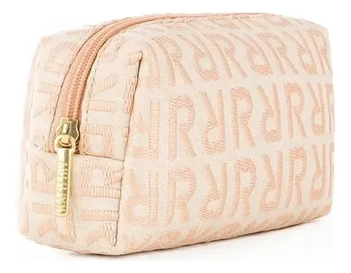 Neceser Rafitthy Mujer Portacosmeticos Maquillaje Viaje Color Beige Diseño De La Tela Lisa