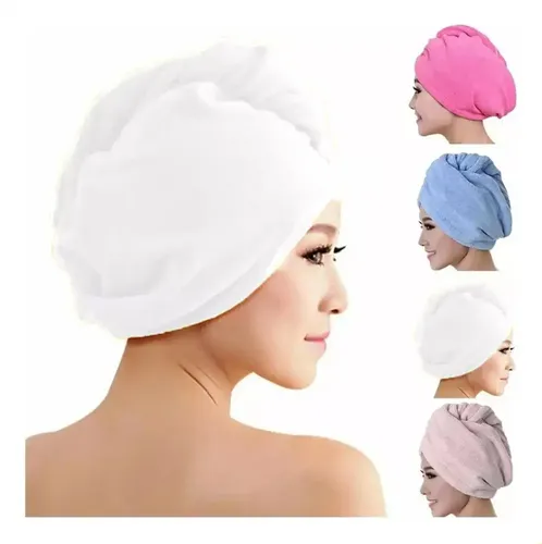 Gorro De Toalla De Baño Ligero Para Secar El Cabello*4