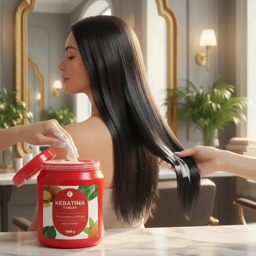 Tratamiento De Keratina Argan Frilayp Baño Capilar 1 Kg Full