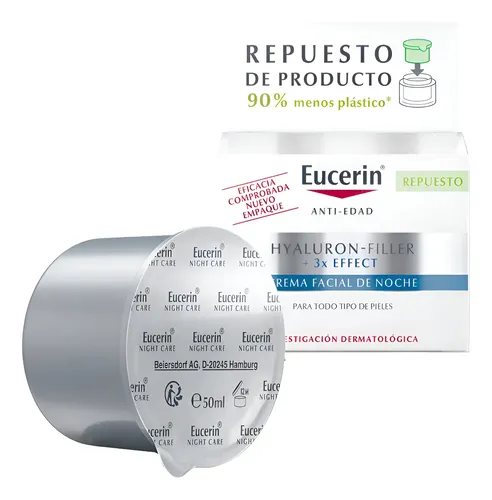 Refill Eucerin Hyaluron Filler Crema Facial Noche Repuesto