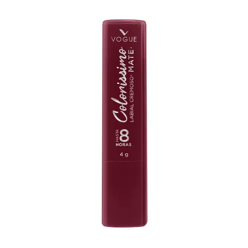 Labial Vogue Colorissimo Mate Cremoso Larga Duración 4gr Acabado Matte Color Canela Intensa