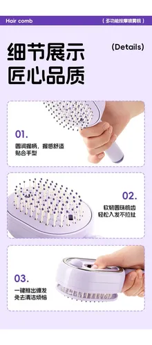 Agua Esencial Peinado Masaje Spray Plegable Cabello Enredado