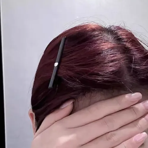 Pinza De Pelo Negra Con Diamantes De Imitación Para Mujer, P