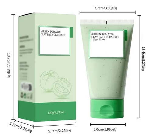 M42 Mascarilla De Arcilla Para Cara, Verde Tomato Para Masca
