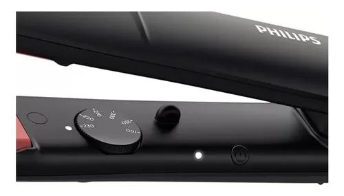 Planchita De Pelo Philips Bhs376 Thermoprotect, Placas Cerámicas con Queratina, 160 a 230 Grados, 6 Niveles de Temperatura, Straightcare Essential Negra Y Rosa Negro/rosa