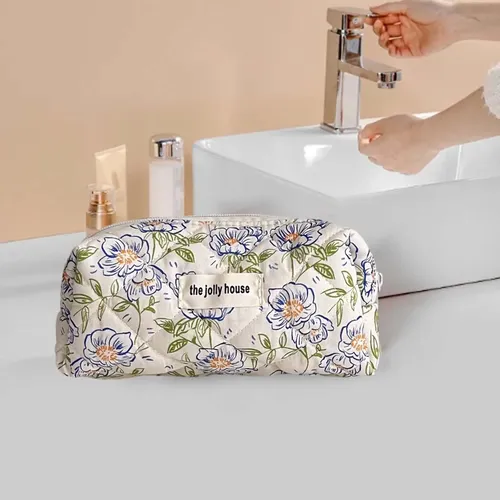 Bolsa De Maquillaje Organizador De Cosméticos 18cmx6cmx9cm