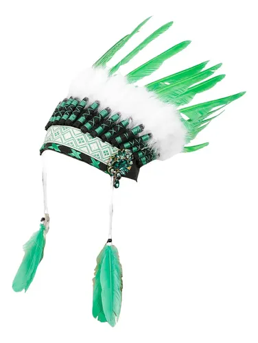 Diadema Tradicional Con Forma De Plumas Para Juegos De Rol
