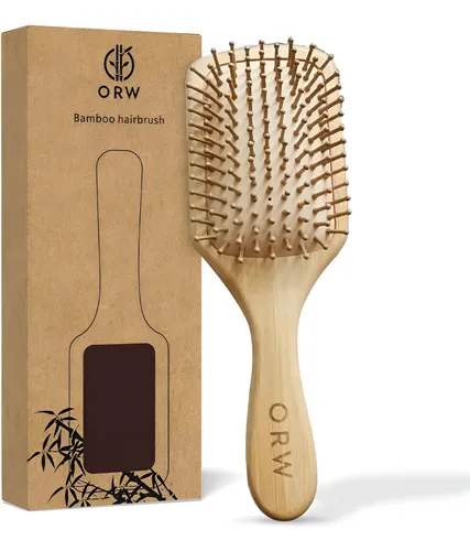 Cepillo De Bambú Natural Para El Crecimiento Del Cabello