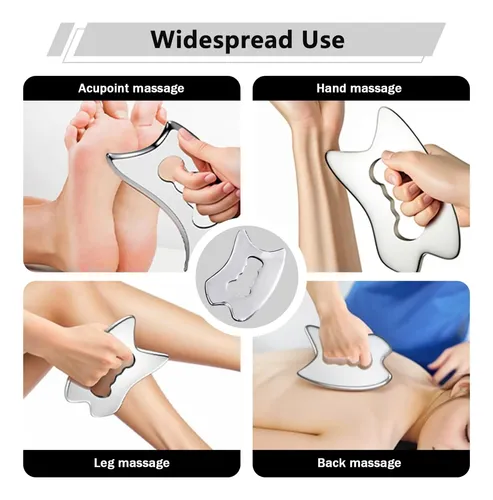 Herramienta Gua Sha De Acero Inoxidable, Raspador 2026