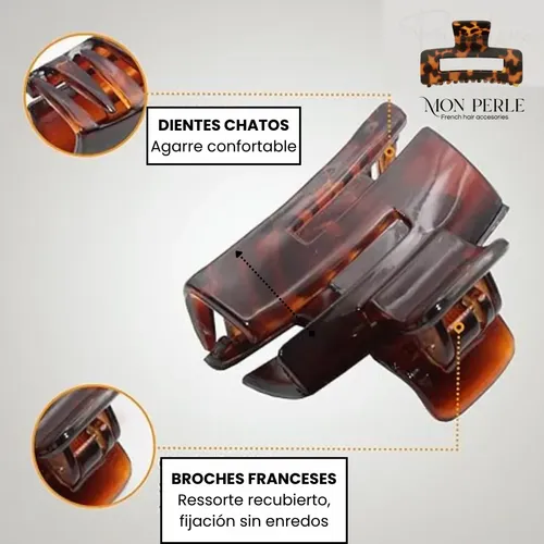 Broche Pelo Frances Mediano Ganchos Carey Carey Mediano