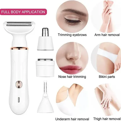 4 In 1 Women’s Epilator – Electric Intimate Area Tool