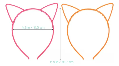 Adorables Cintas Para El Pelo Con Orejas De Gato, 20 Unidade