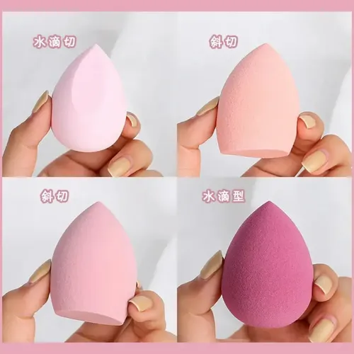 Kit X4uni Esponja Maquillaje Tipo Blender Envase Taper Osito