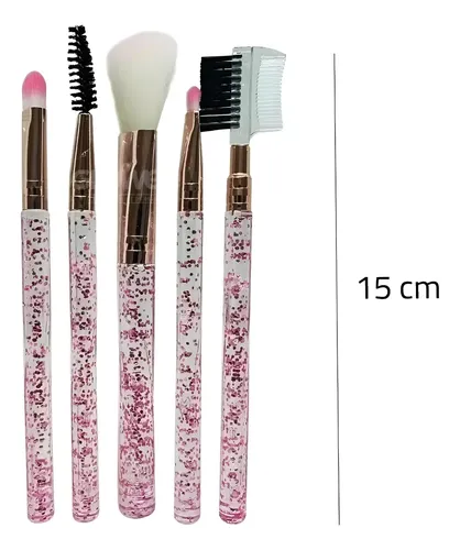 Set 5 Brochas Especial Ojos Y Cejas Maquillaje City Girl