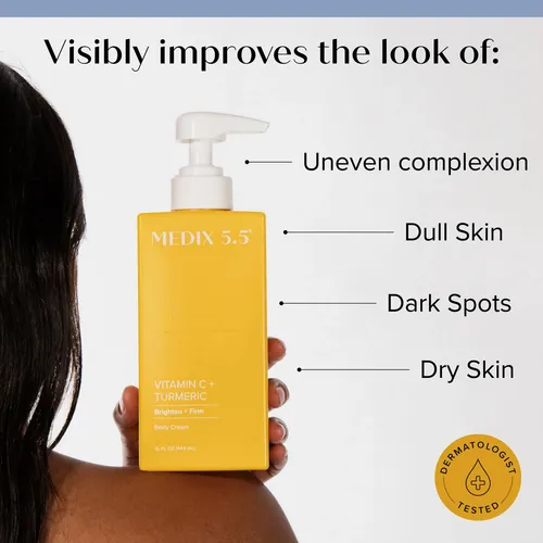Crema Hidratante Facial Y Corporal Medix 5.5 Vitamina C 15 F